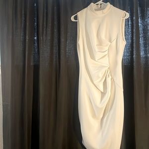 White Gabrielle Union work dress.